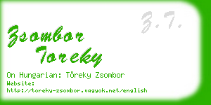 zsombor toreky business card